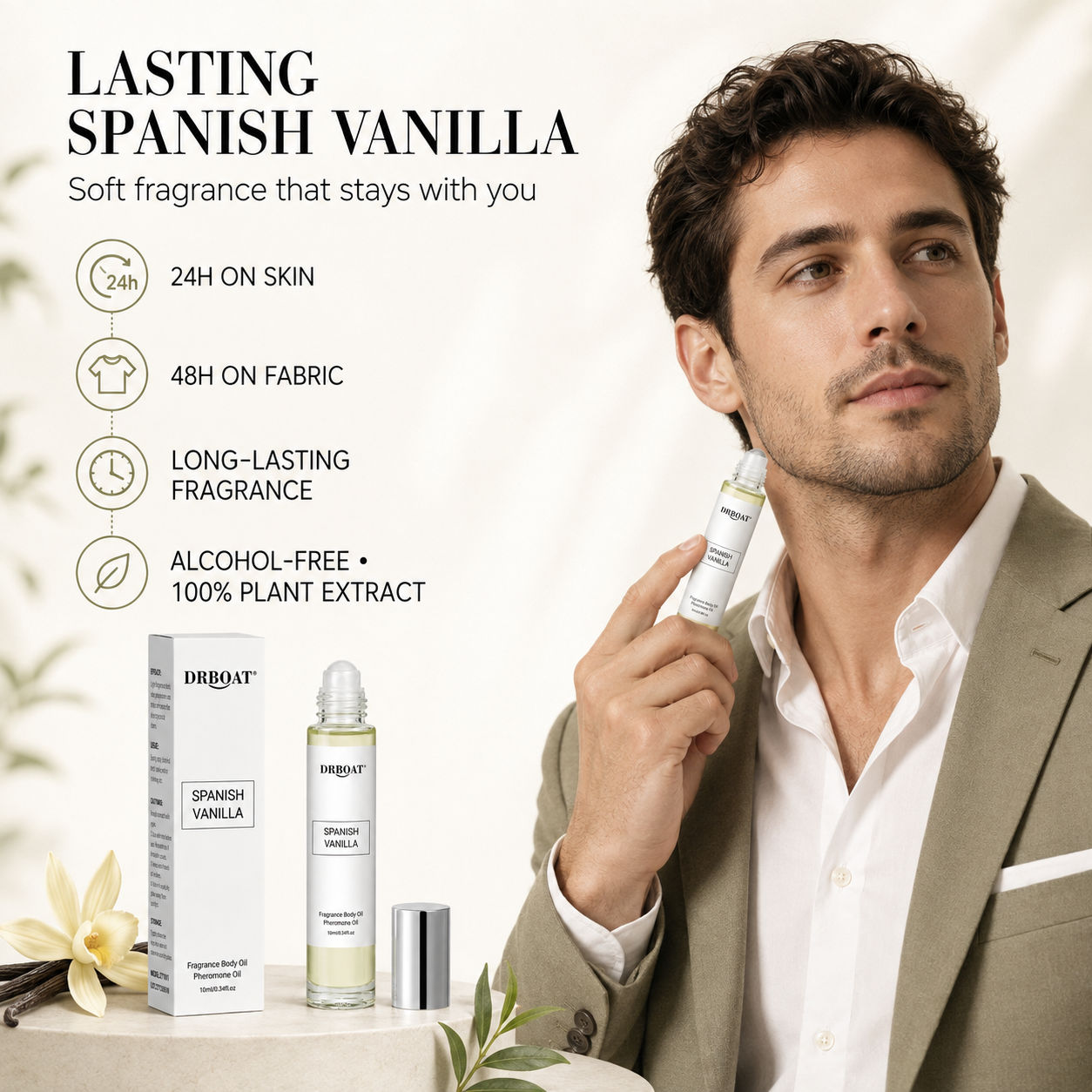 Body Oil - Aceite corporal con feromonas White Oud,