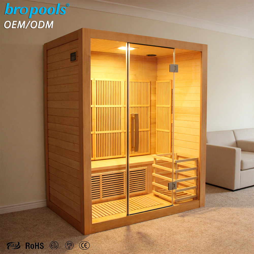 Spa Wellness Gym - Cabina de sauna moderna de madera
