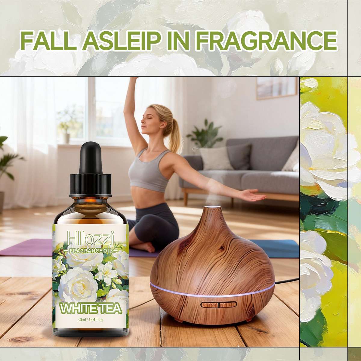 Aceite de fragancia de té blan - Aromatherapy Diffuser reseña y precio