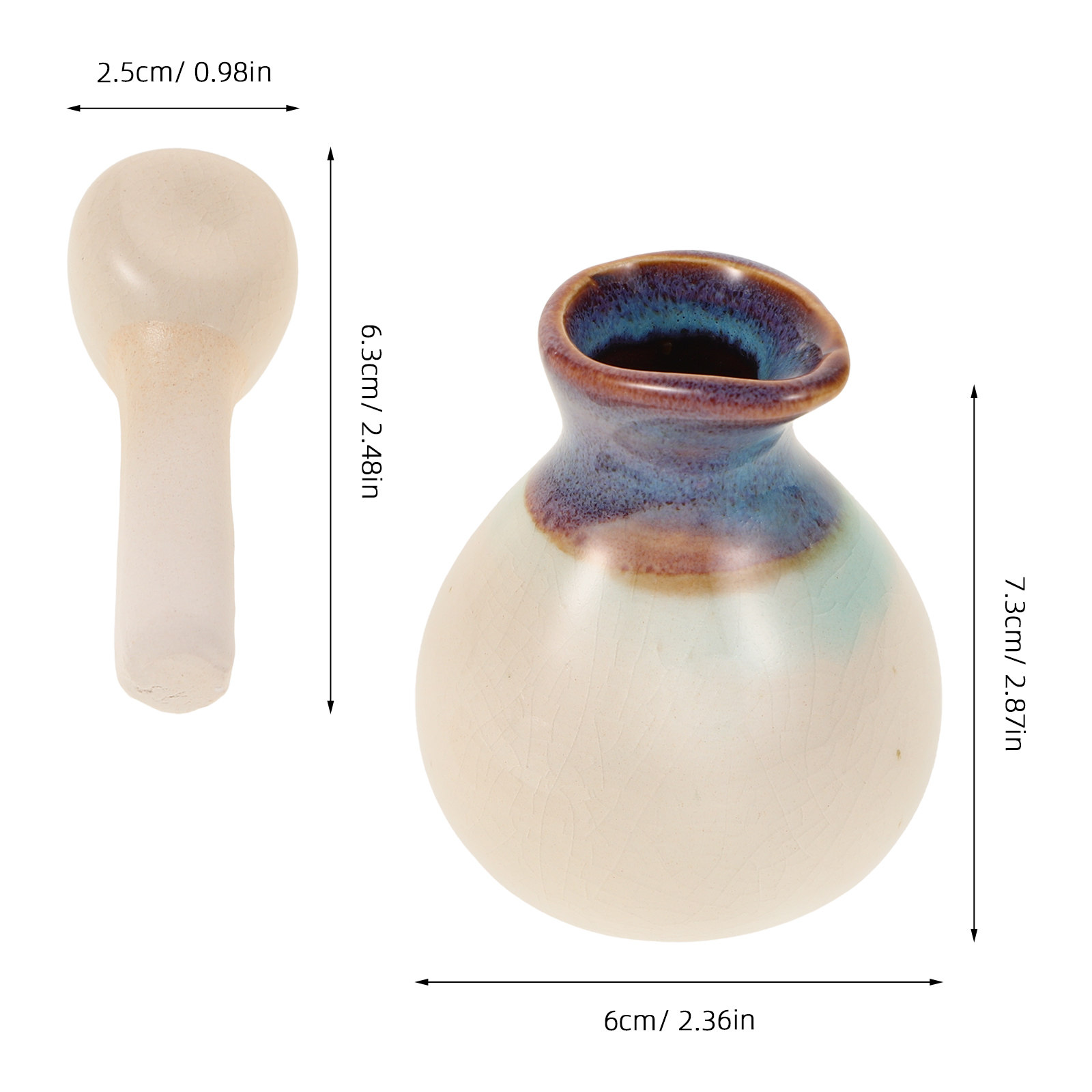 Frasco de cerámica para aceite - Spa Massager reseña y precio